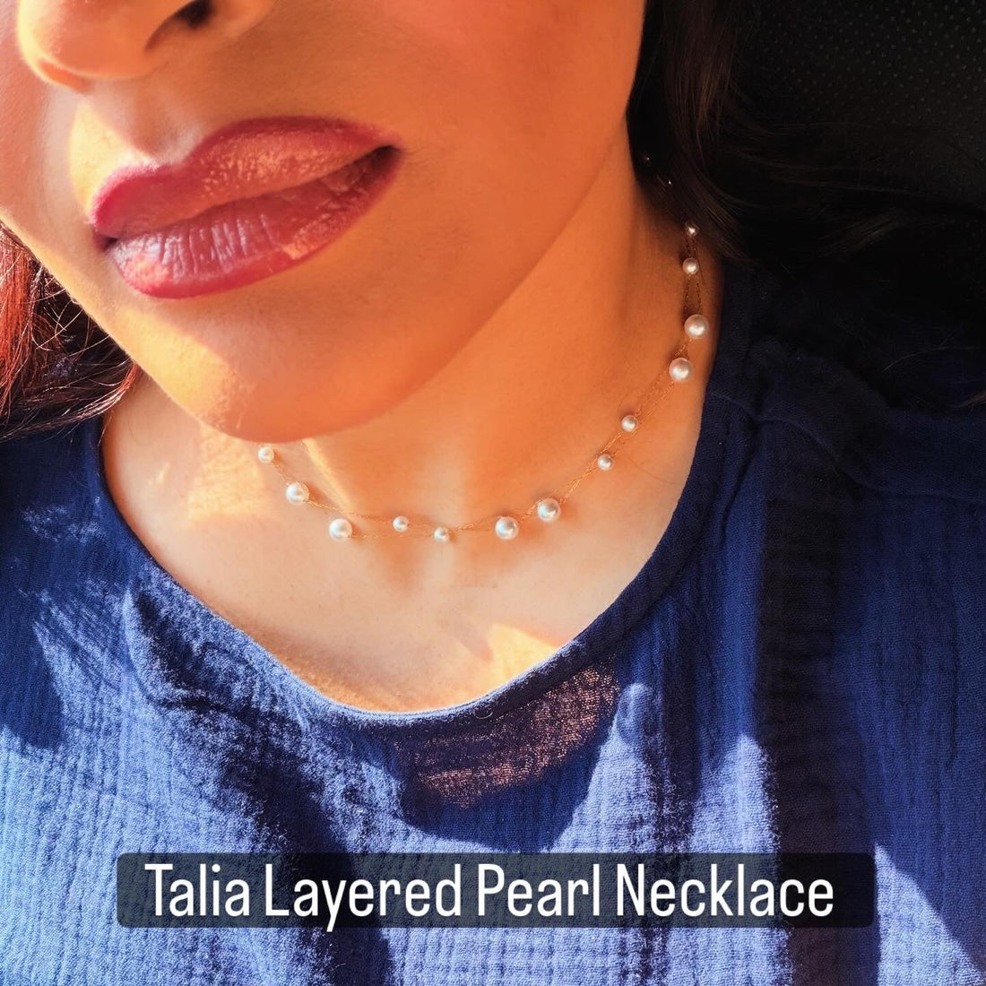 Talia Layered Pearl Necklace