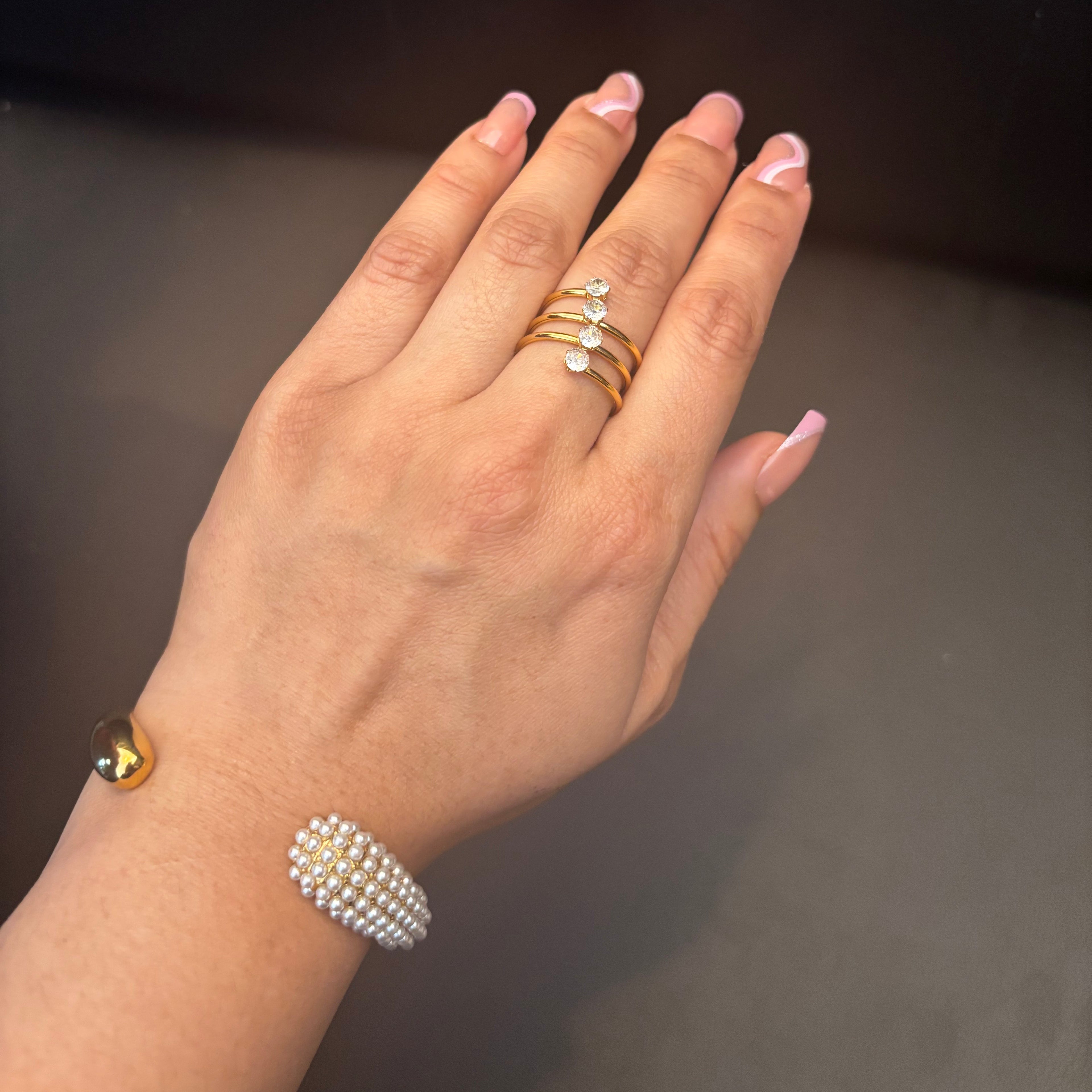 Layla Three Layer Ring