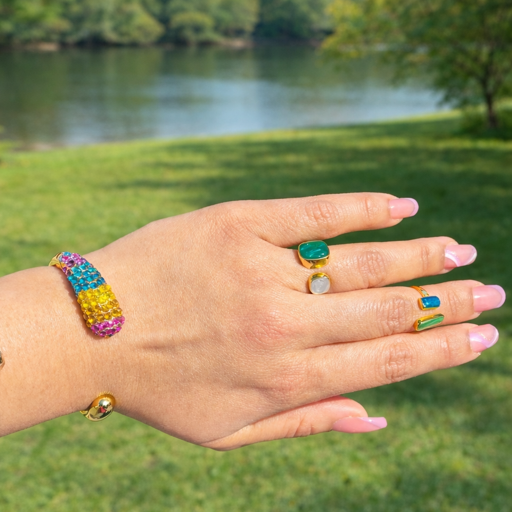 Talia Zircon Dome Bangle