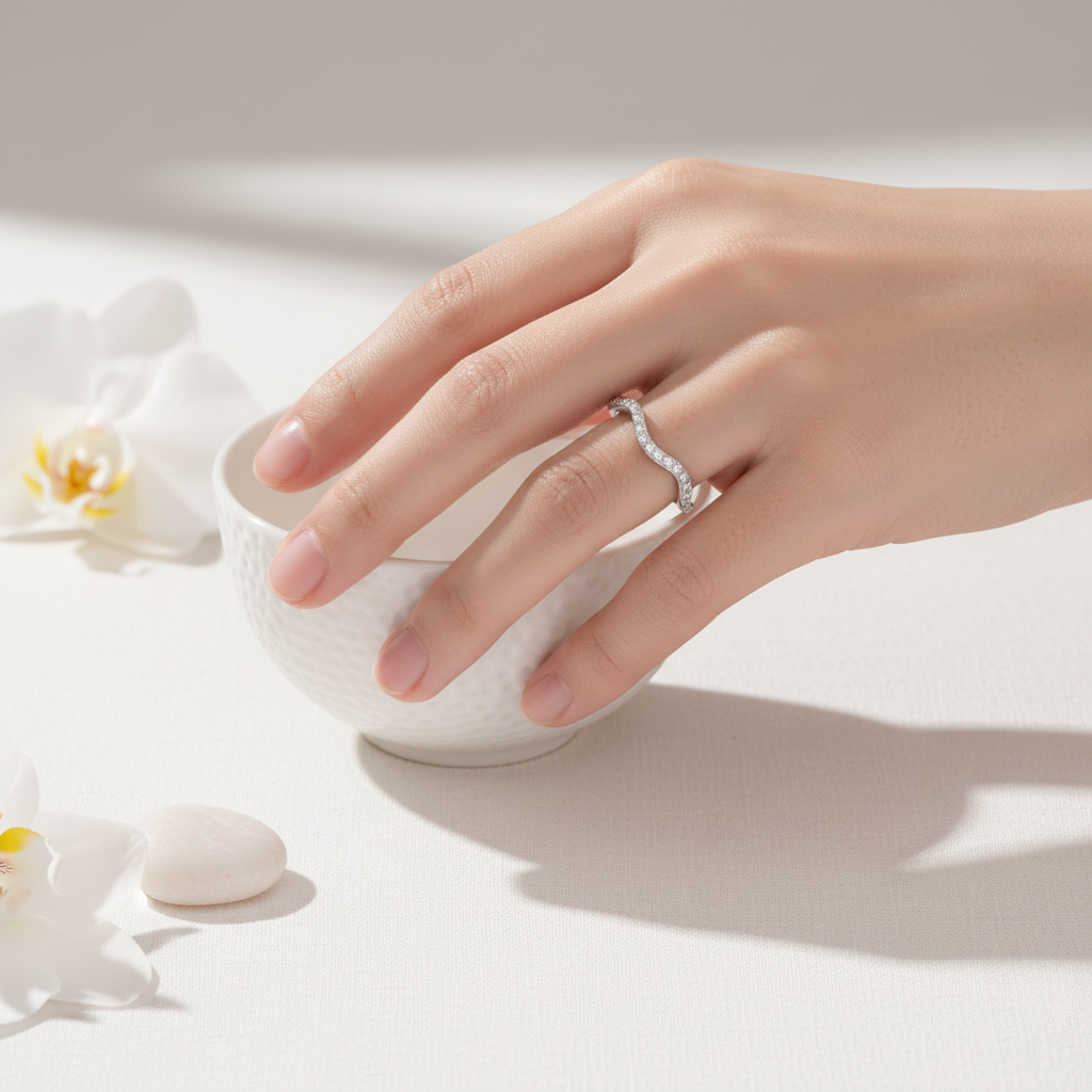 Layla Wave Ring - Silver