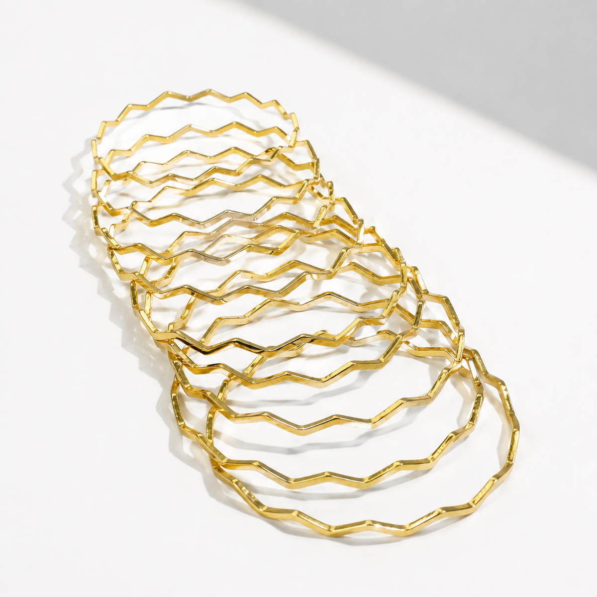 Layla Wave Bangles Set - Diyaana