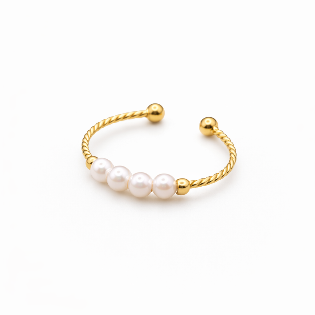 Aurora Pearl Open Ring