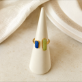 Aurora Geometric Open Ring - Diyaana