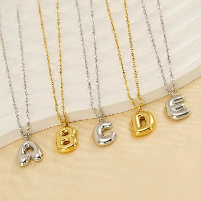 Layla Bubble Letter Pendant