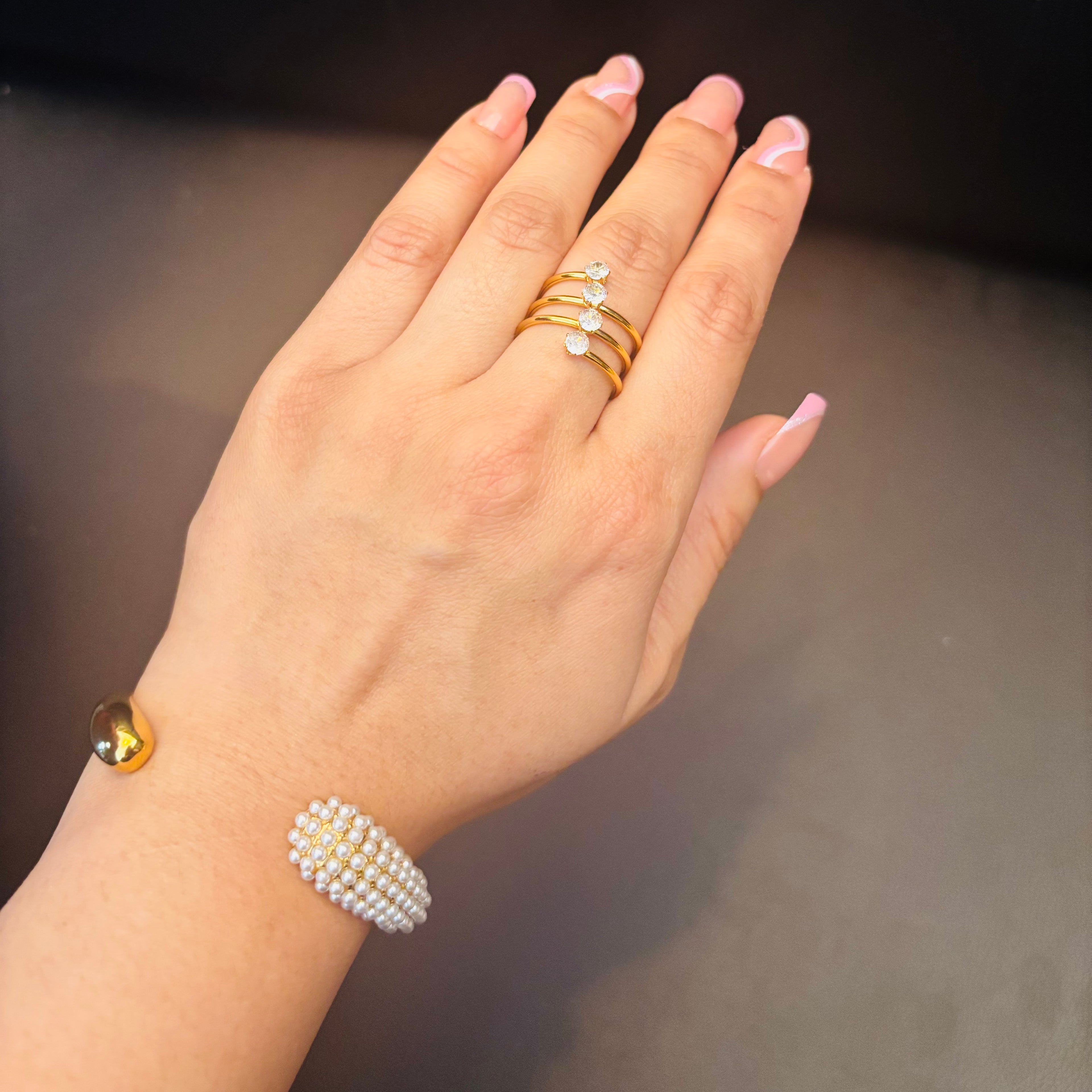 Talia Pearl Dome Bangle