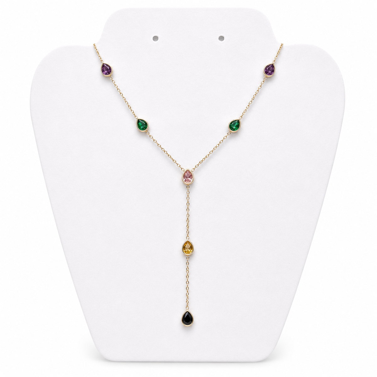 Layla Multicolor Lariat - Diyaana