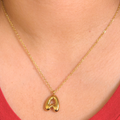 Layla Bubble Letter Necklace - Diyaana