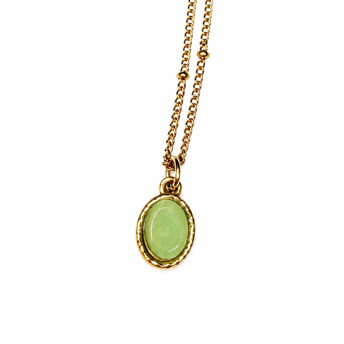 Layla Oval Cabochon Necklace - Diyaana