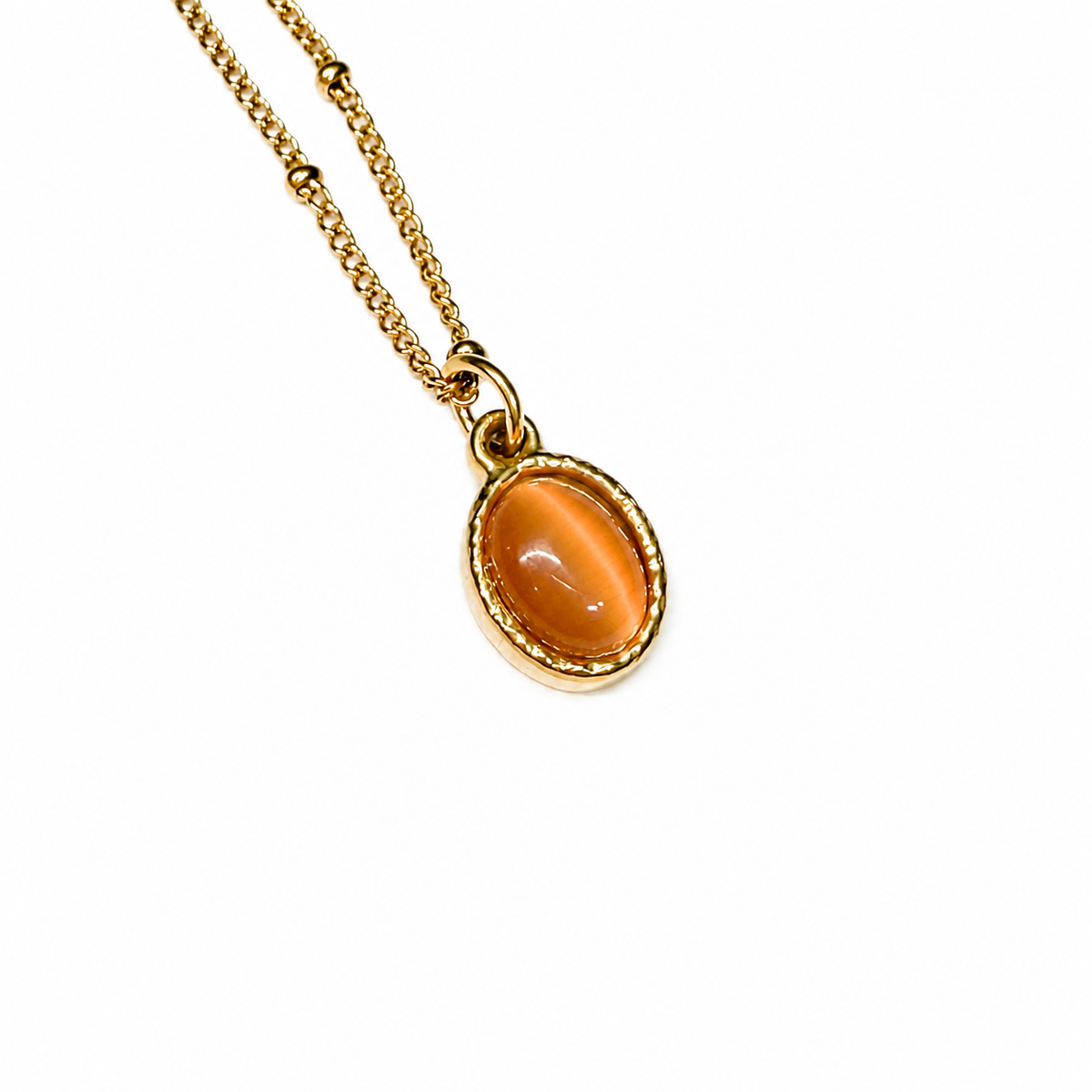 Layla Oval Cabochon Necklace - Diyaana