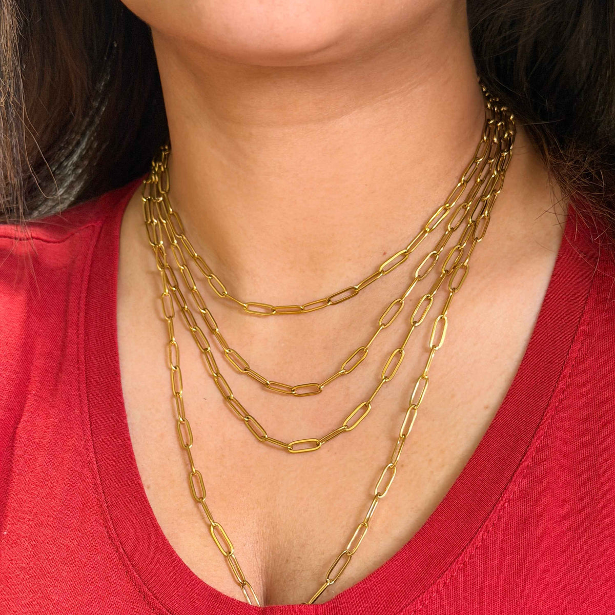 Layla Paperclip Chain - Diyaana