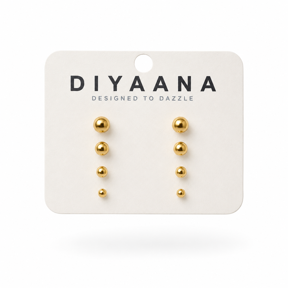 Aura Stainless Steel Mini Studs - Diyaana