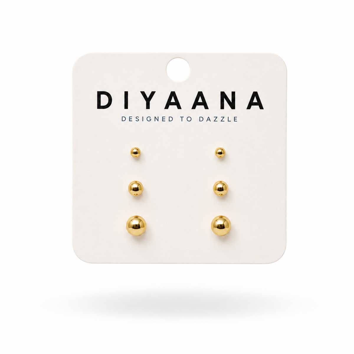 Aura Stainless Steel Mini Studs - Diyaana