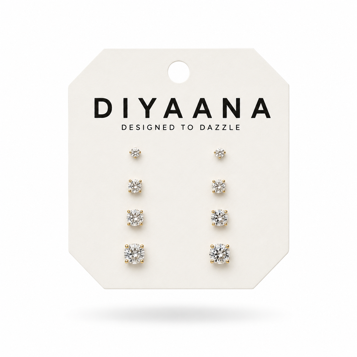 Aura Stainless Steel Mini Studs - Diyaana