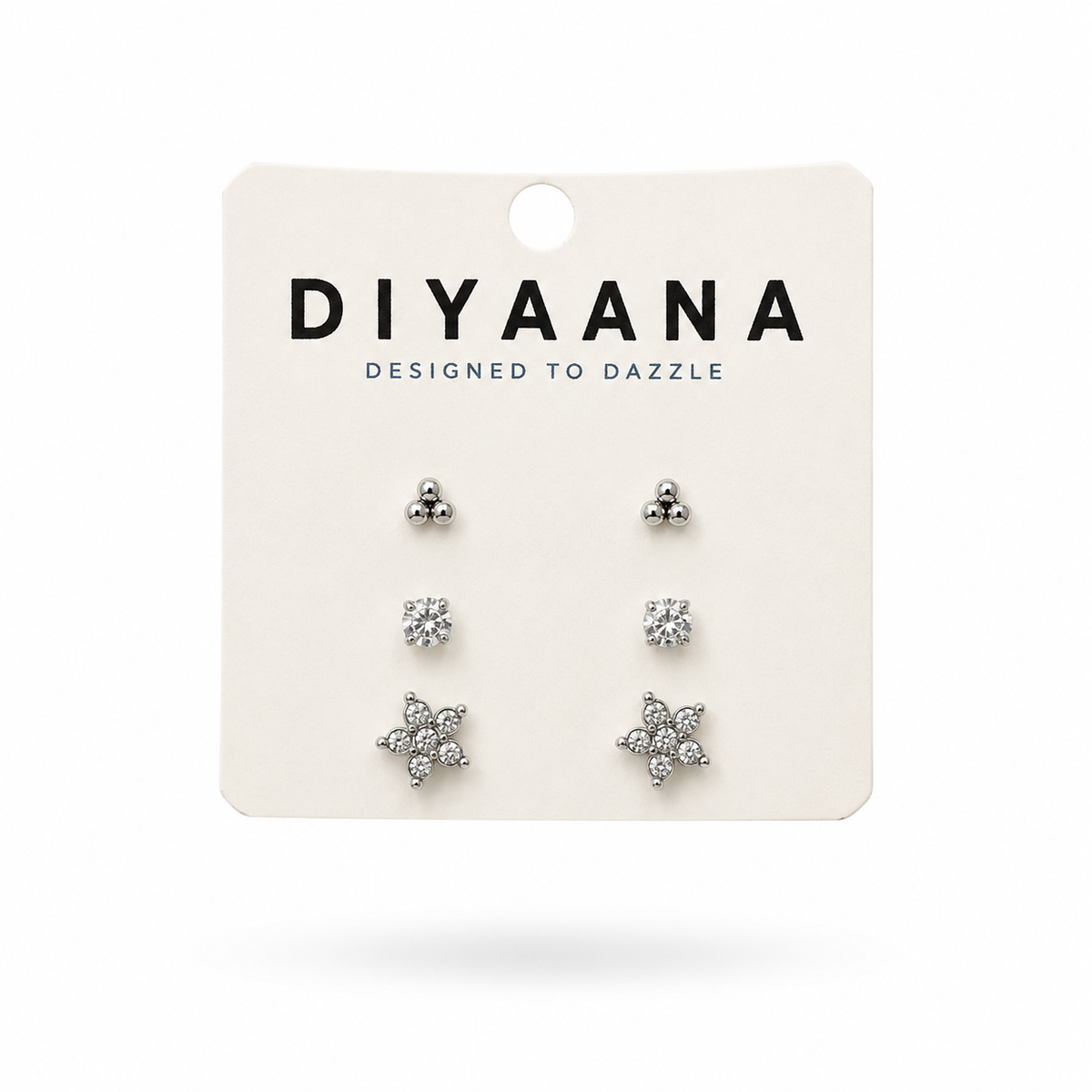 Aura Stainless Steel Mini Studs - Diyaana