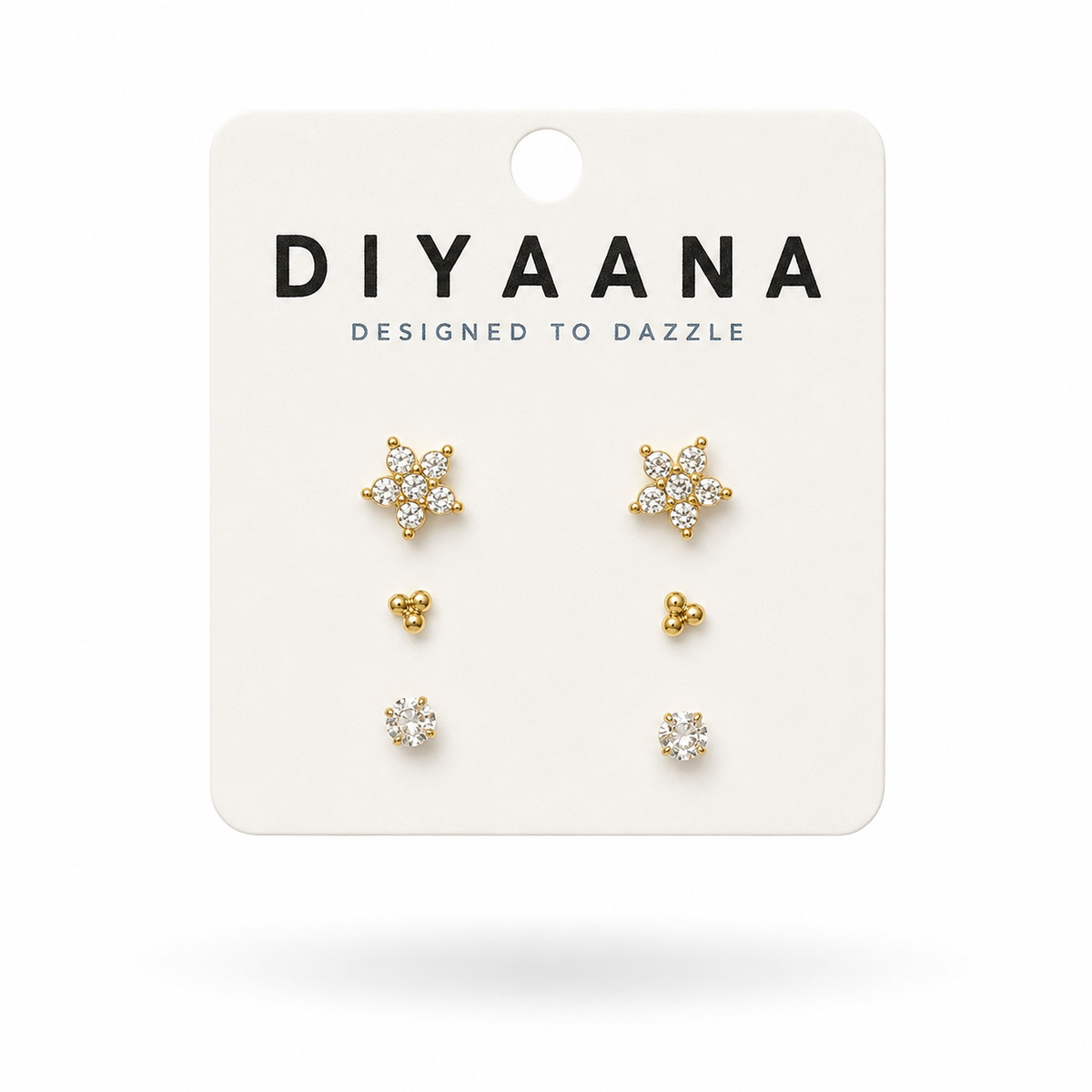 Aura Stainless Steel Mini Studs - Diyaana